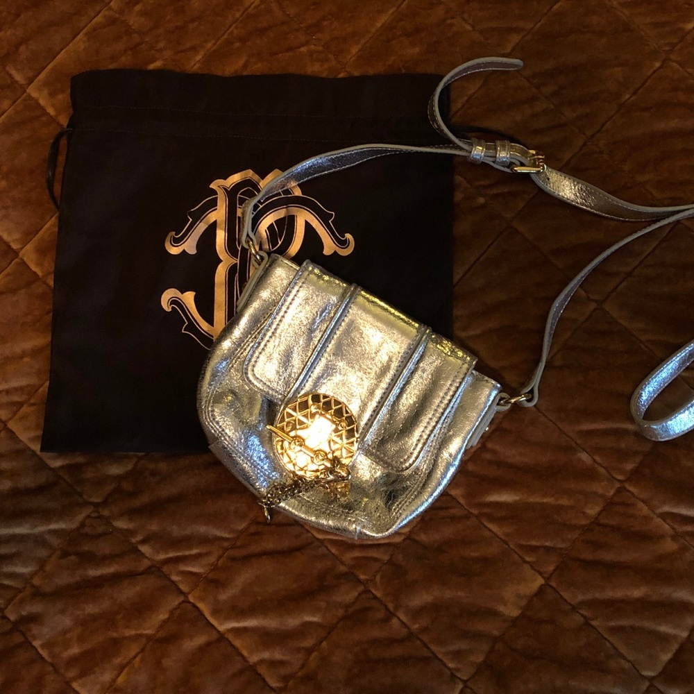 Roberto Cavalli Metallic crossbody bag